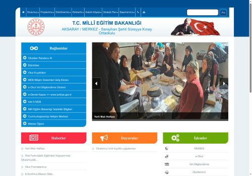 AKSARAY / MERKEZ - Sarayhan Şehit Süreyya Kınay Ortaokulu