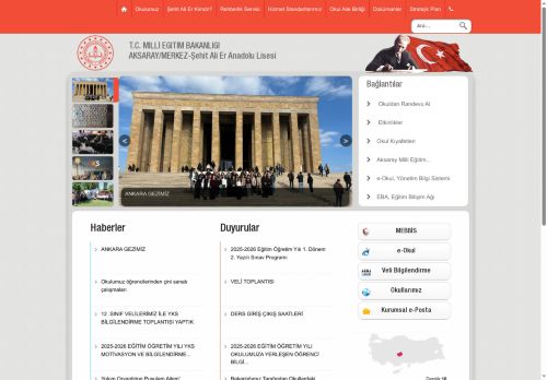 AKSARAY / MERKEZ - Şehit Ali Er Anadolu Lisesi