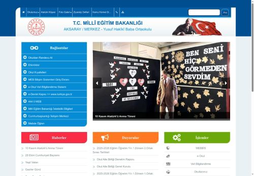 AKSARAY / MERKEZ - Yusuf Hakîkî Baba Ortaokulu