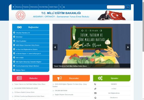 AKSARAY / ORTAKÖY - Sarıkaraman Yunus Emre İlkokulu