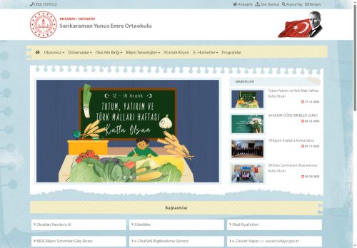 AKSARAY / ORTAKÖY - Sarıkaraman Yunus Emre Ortaokulu