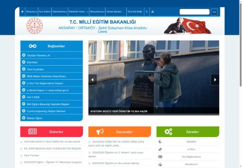 AKSARAY / ORTAKÖY - Şehit Süleyman Köse Anadolu Lisesi
