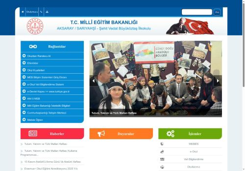 AKSARAY / SARIYAHŞİ - Şehit Vedat Büyüköztaş İlkokulu