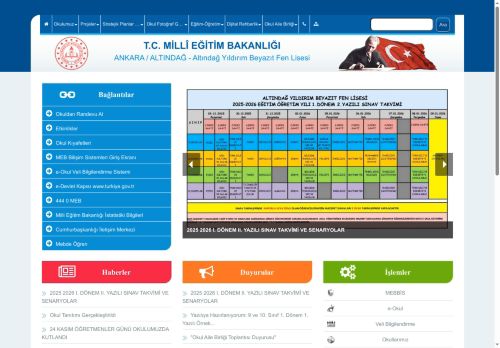 ANKARA / ALTINDAĞ - Altındağ Yıldırım Beyazıt Fen Lisesi