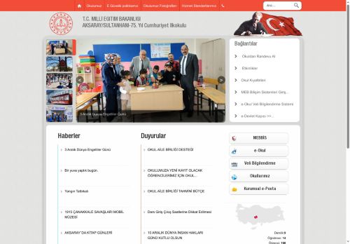 AKSARAY / SULTANHANI - 75. Yıl Cumhuriyet İlkokulu