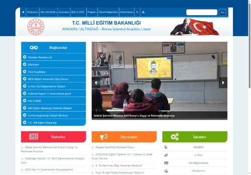 ANKARA / ALTINDAĞ - Borsa İstanbul Anadolu Lisesi