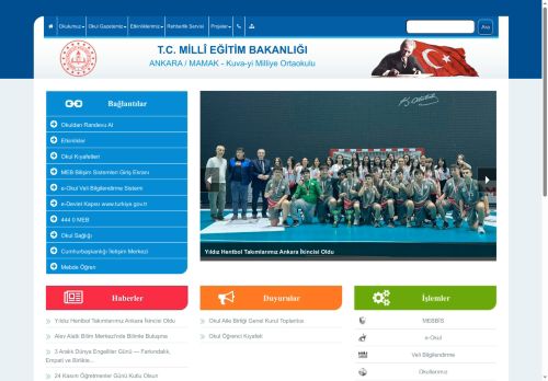 ANKARA / MAMAK - Kuva-yi Milliye Ortaokulu