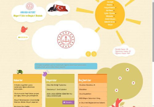 ANKARA / AKYURT - Akyurt Yıldırım Beyazıt İlkokulu