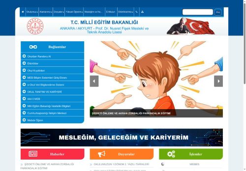 ANKARA / AKYURT - Prof. Dr. Nusret Fişek Mesleki ve Teknik Anadolu Lisesi