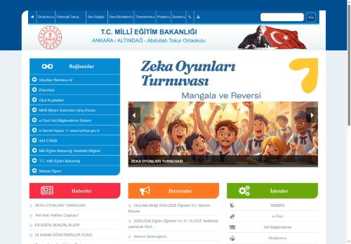 ANKARA / ALTINDAĞ - Abdullah Tokur Ortaokulu