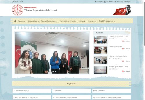 ANKARA / AKYURT - Yıldırım Beyazıt Anadolu Lisesi