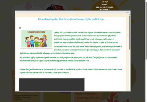 ANKARA / ÇANKAYA - Çankaya Özel Eğitim Anaokulu