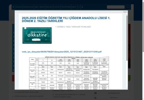 ANKARA / ÇANKAYA - Çiğdem Anadolu Lisesi