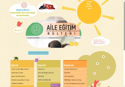 ANKARA / ÇANKAYA - Atatürk Kültür, Dil ve Tarih Yüksek Kurumu Anaokulu