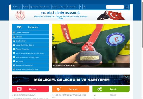 ANKARA / ÇANKAYA - Balgat Mesleki ve Teknik Anadolu Lisesi