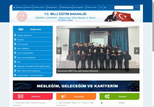ANKARA / ÇANKAYA - Balgat Aliye Yahşi Mesleki ve Teknik Anadolu Lisesi