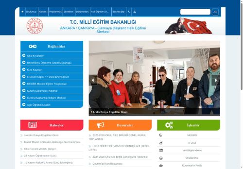 ANKARA / ÇANKAYA - Çankaya Başkent Halk Eğitimi Merkezi