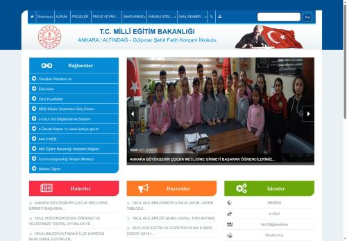 ANKARA / ALTINDAĞ - Gülpınar Şehit Fatih Korçam İlkokulu