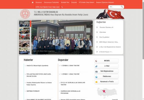 ANKARA / ALTINDAĞ - Hacı Bayram Kız Anadolu İmam Hatip Lisesi