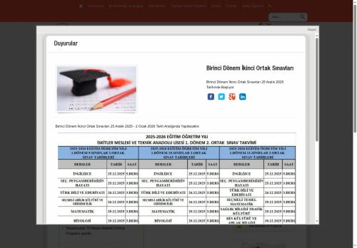 ANKARA / ALTINDAĞ - İskitler Mesleki ve Teknik Anadolu Lisesi