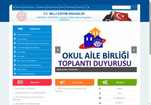 ANKARA / ALTINDAĞ - Kemal Yurtbilir İşitme Engelliler Ortaokulu