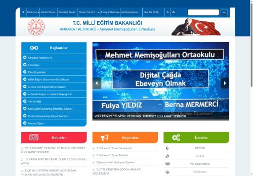 ANKARA / ALTINDAĞ - Mehmet Memişoğulları Ortaokulu