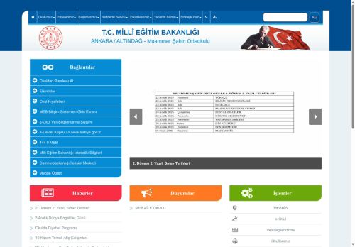 ANKARA / ALTINDAĞ - Muammer Şahin Ortaokulu