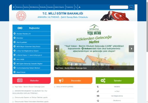 ANKARA / ALTINDAĞ - Şehit Savaş Batu Ortaokulu