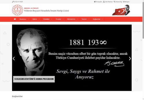 ANKARA / ALTINDAĞ - Yıldırım Beyazıt Anadolu İmam Hatip Lisesi