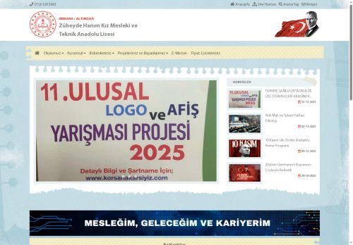 ANKARA / ALTINDAĞ - Zübeyde Hanım Kız Mesleki ve Teknik Anadolu Lisesi