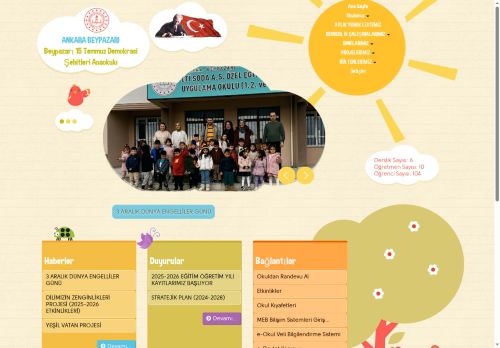 ANKARA / BEYPAZARI - Beypazarı 15 Temmuz Demokrasi Şehitleri Anaokulu