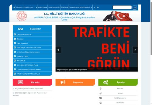 ANKARA / ÇAMLIDERE - Çamlıdere Çok Programlı Anadolu Lisesi