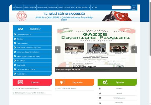 ANKARA / ÇAMLIDERE - Çamlıdere Anadolu İmam Hatip Lisesi