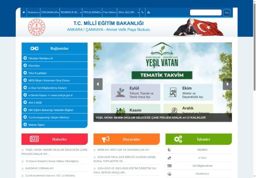 ANKARA / ÇANKAYA - Ahmet Vefik Paşa İlkokulu