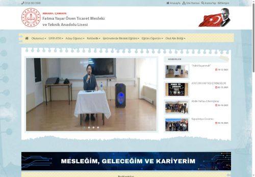 ANKARA / ÇANKAYA - Fatma Yaşar Önen Ticaret Mesleki ve Teknik Anadolu Lisesi