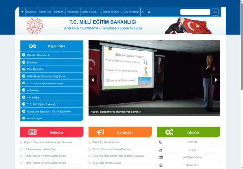 ANKARA / ÇANKAYA - Hamdullah Suphi İlkokulu