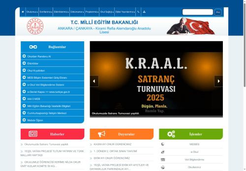 ANKARA / ÇANKAYA - Kirami Refia Alemdaroğlu Anadolu Lisesi