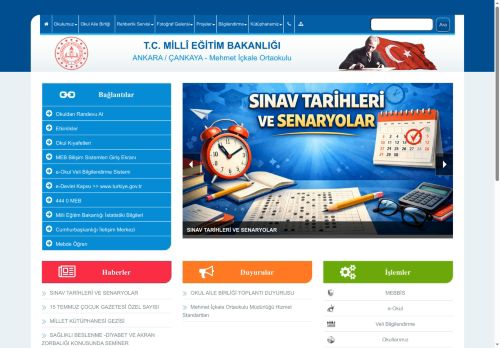 ANKARA / ÇANKAYA - Mehmet İçkale Ortaokulu