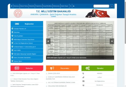 ANKARA / ÇANKAYA - Şehit Doğukan Tazegül Anadolu Lisesi