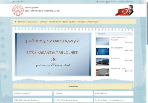 ANKARA / ÇANKAYA - Şehit Erhan Dural Anadolu Lisesi