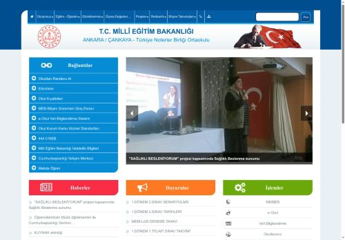 ANKARA / ÇANKAYA - Türkiye Noterler Birliği Ortaokulu