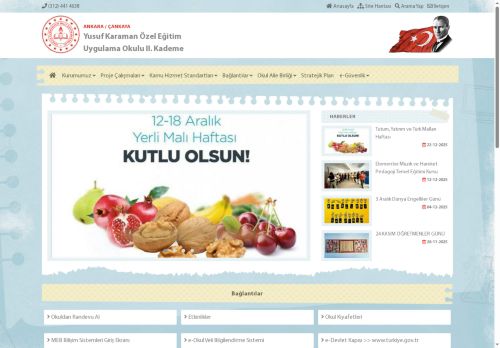 ANKARA / ÇANKAYA - Yusuf Karaman Özel Eğitim Uygulama Okulu II. Kademe