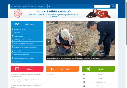 ANKARA / ÇUBUK - Çubuk Özel Eğitim Uygulama Okulu III. Kademe