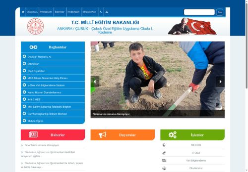 ANKARA / ÇUBUK - Çubuk Özel Eğitim Uygulama Okulu I. Kademe