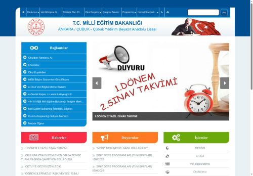 ANKARA / ÇUBUK - Çubuk Yıldırım Beyazıt Anadolu Lisesi