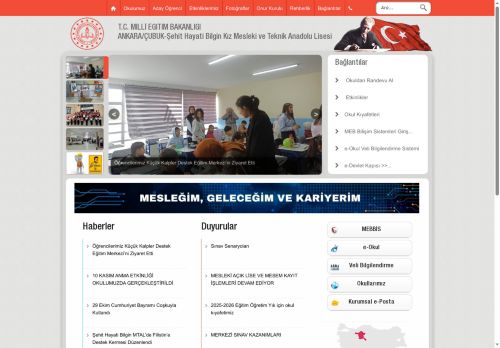 ANKARA / ÇUBUK - Şehit Hayati Bilgin Kız Mesleki ve Teknik Anadolu Lisesi