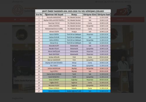 ANKARA / ÇUBUK - Şehit Ömer Takdemir Anadolu İmam Hatip Lisesi