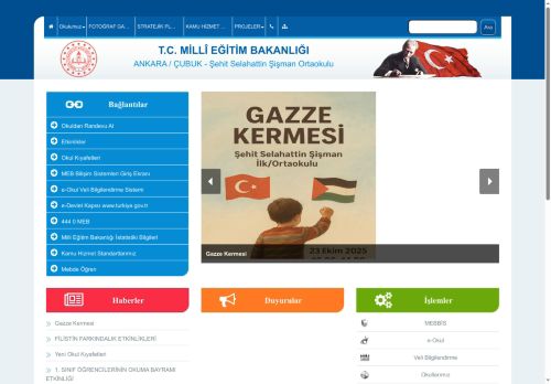 ANKARA / ÇUBUK - Şehit Selahattin Şişman Ortaokulu