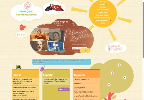 ANKARA / ÇUBUK - Yıldırım Beyazıt İlkokulu