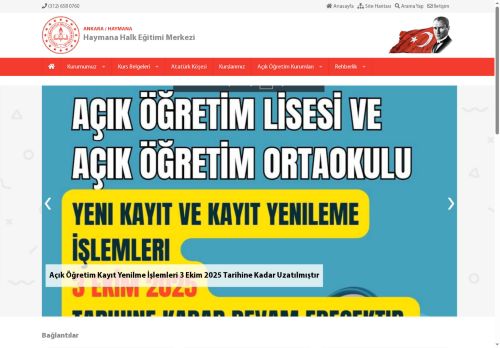 ANKARA / HAYMANA - Haymana Halk Eğitimi Merkezi